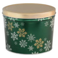 Emerald Snowfall Popcorn Tin Container Size 15T Emerald Snowfall Popcorn Tin Container Size 15T