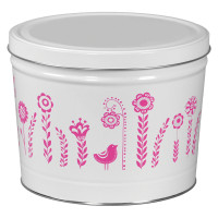 Posey Patch Popcorn Tin Container Posey Patch Popcorn Tin Container
