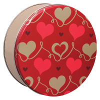 With Love Round Tin Container With Love Round Tin Container