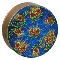 Frosted Pine Round Tin Container Size 2C Frosted Pine Round Tin Container Size 2C