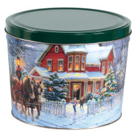 Dashing Through the Snow Popcorn Tin Container Size 15T Dashing Through the Snow Popcorn Tin Container Size 15T