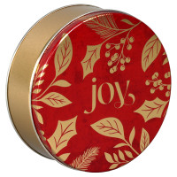 Joy Round Tin Container