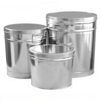 Clambake Tin Container with Handles Size 50T (6.5 gal.) (5 pack)