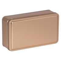 Gold Solid Rectangle Tin Container 3REC Gold Solid Rectangle Tin Container 3REC