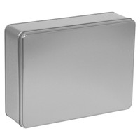 Platinum Solid Rectangle Tin Container Size 12REC Platinum Solid Rectangle Tin Container Size 12REC