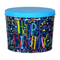 Happy Birthday Popcorn Tin Container Size 15T Happy Birthday Popcorn Tin Container Size 15T