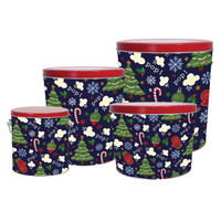Pop Pop Pop! Tall Round Tin Container with Handle Size 8S (1 gal) 6 11/16" x 7 1/4" (12 pack)