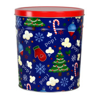 Pop Pop Pop! Popcorn Tin Container Size 25T