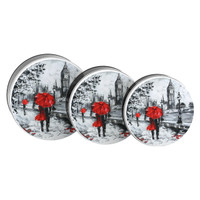 Big Ben Round Tin Container Size 3C 8 1/8" x 3" (15 pack)