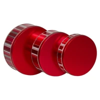 Classic Stripes Round Tin Container Size 1S 6 11/16" x 1 13/16" (21 pack)
