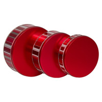 Classic Stripes Round Tin Container Size 3C 8 1/8" x 3" (15 pack)
