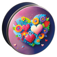 Ombre Love Round Tin Container Size 1S Ombre Love Round Tin Container Size 1S