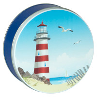 Seascape Round Tin Container Size 3C Seascape Round Tin Container Size 3C