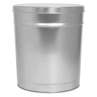 Platinum Solid Popcorn Tin Container Size 25T Platinum Solid Popcorn Tin Container Size 25T