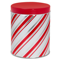 Candy Stripes Tall Round Tin Container Size 1QT Candy Stripes Tall Round Tin Container Size 1QT