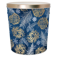 Shimmering Pine Popcorn Tin Container Size 25T Shimmering Pine Popcorn Tin Container Size 25T