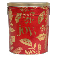 Joy Popcorn Tin Container with Handles Size 50T Joy Popcorn Tin Container with Handles Size 50T