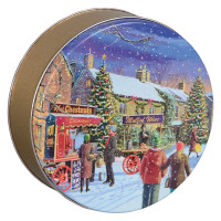 Hometown Holiday Round Tin Container Size 1S Hometown Holiday Round Tin Container Size 1S