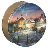 Trimming the Tree Round Tin Container Size 3C Trimming the Tree Round Tin Container Size 3C