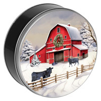 Heartland Holiday Round Tin Container Size 1S Heartland Holiday Round Tin Container Size 1S
