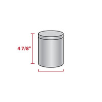 205 Platinum Rectangle Hinged Tin Container 3 11/16" x 2 5/16" x 13/16" (384 pack)