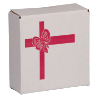 Red Bow Individual Mailing Cartons for Round Tin Containers Size 2C Red Bow Individual Mailing Cartons for Round Tin Containers Size 2C