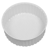 White 1-Cavity Inserts for Size 3C Round Tin Containers White 1-Cavity Inserts for Size 3C Round Tin Containers