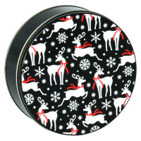 Let's Prance Round Tin Container Size 5C Let's Prance Round Tin Container Size 5C