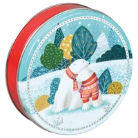 Polar Bears Round Tin Container Size 1S