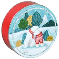 Polar Bears Round Tin Container Size 2C