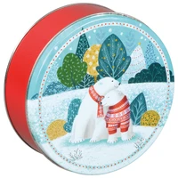 Polar Bears Round Tin Container Size 3C