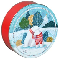 Polar Bears Round Tin Container Size 5C