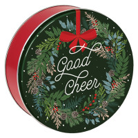 Good Cheer Round Tin Container Size 1S