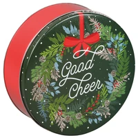 Good Cheer Round Tin Container Size 3C