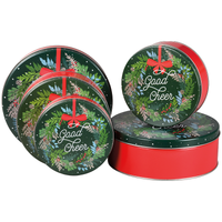 Good Cheer Round Tin Container Size 115 9 7/8" x 1 15/16" (20 pack)