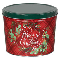 Christmas Plaid Tins