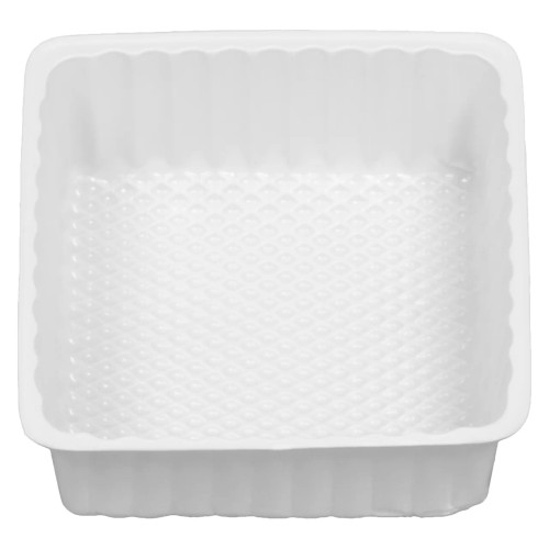 2 Square White Tin Container Inserts Atlantic Can