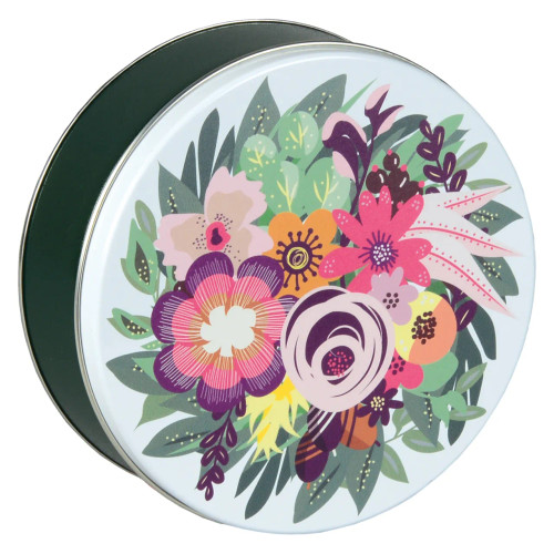 Blooming Bouquet Round Tin Container Size 3C 8 1/8" x 3" (15 pack)
