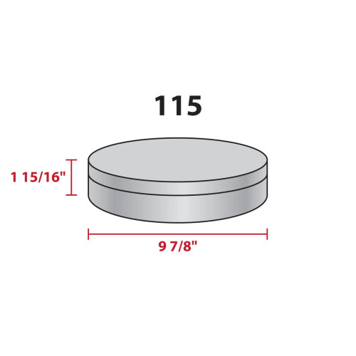 Stars and Stripes Round Tin Container Size 115 9 7/8" x 1 15/16" (20 pack)