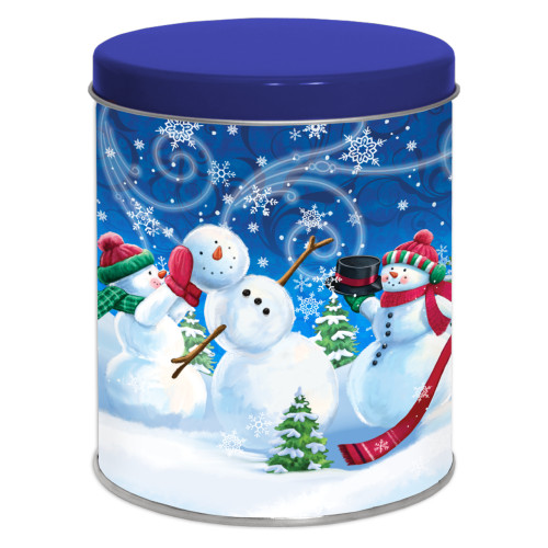 Feeling Frosty Tall Round Tin Container Size 1QT 4 1/16" x 4 7/8" (24 pack)