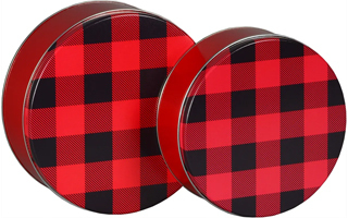 Buffalo Plaid Tins