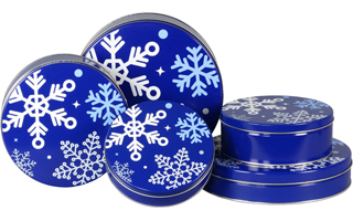 Classic Snowflake Tins