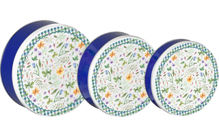 Country Wildflowers Tins