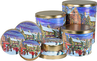 Hometown Holiday Tins