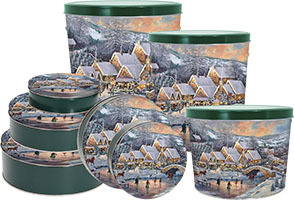 Christmas at Lamplight Village Tins