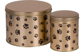 Paw Prints Tins