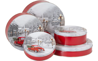 Snowy Drive Tins