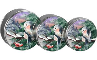 Winter Songbird Tins