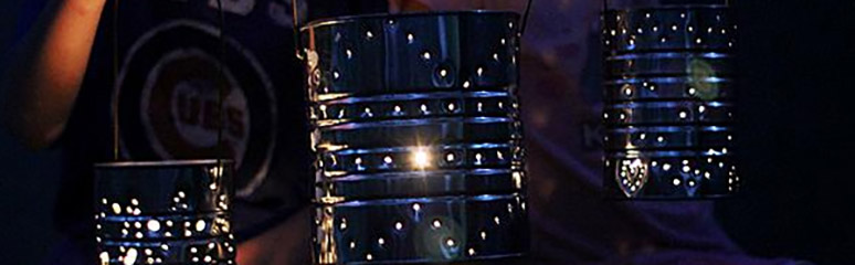 How to Make DIY Popcorn Tin Lanterns from Empty Tins