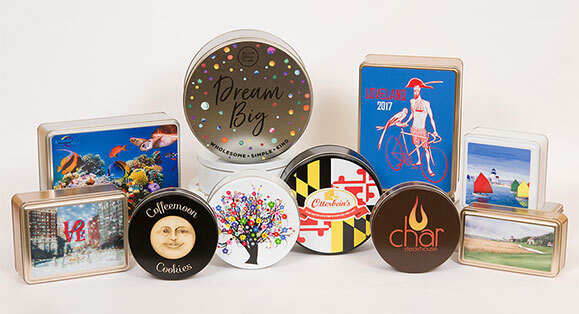 Digitally printed tins by Atlantic Can